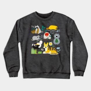 Cute Animal Friends 3 Crewneck Sweatshirt